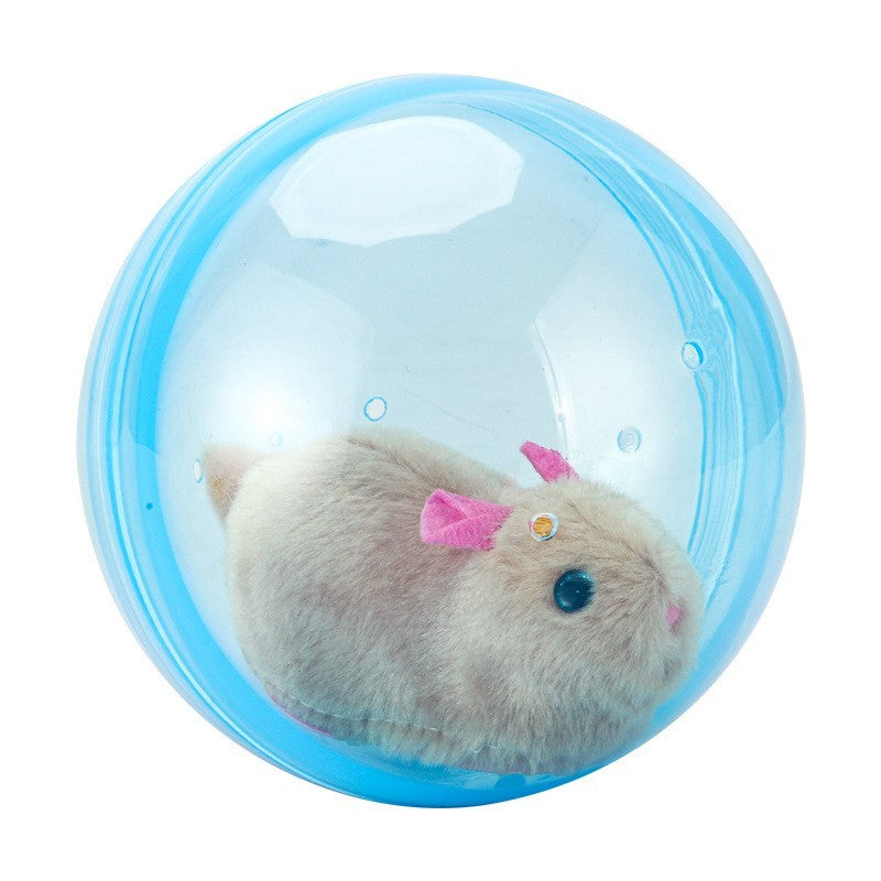 Electric Hamster – ABS | Rolling Ball | Plush Hamster | Interactive Pet Toy