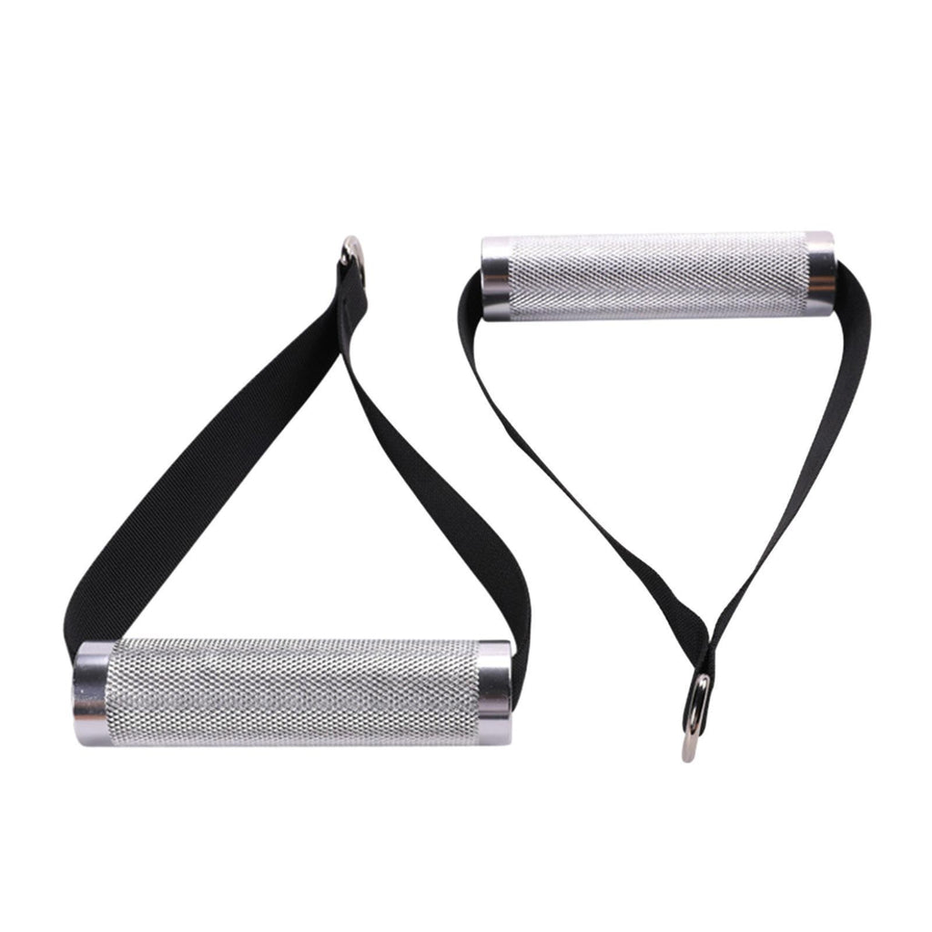 Fitness Metal Cable Handles Workout Handles 14cm with Metal D Buckle for Fitness