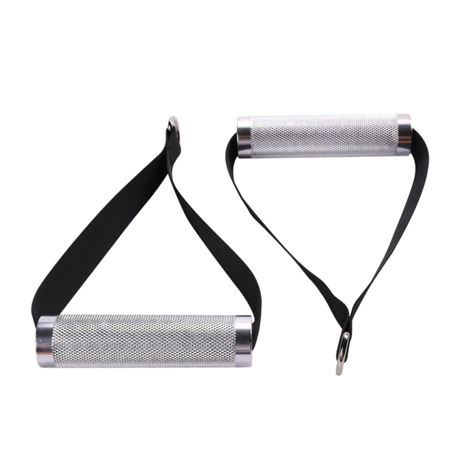 Fitness Metal Cable Handles Workout Handles 14cm with Metal D Buckle for Fitness