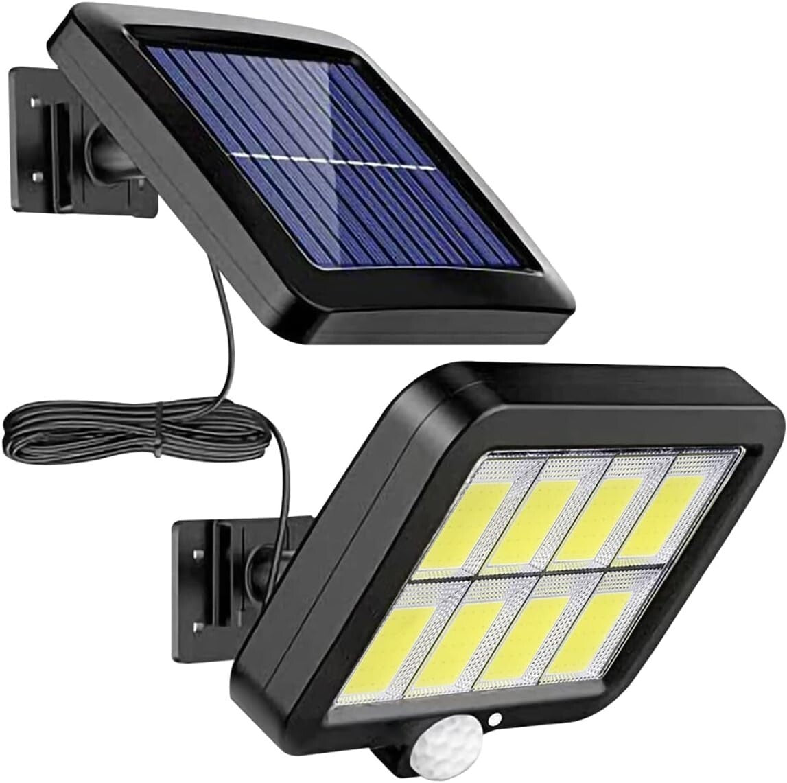 Solar Power LED Wall Light Security Outdoor Garden Flood Lamp PIR Motion Sensor