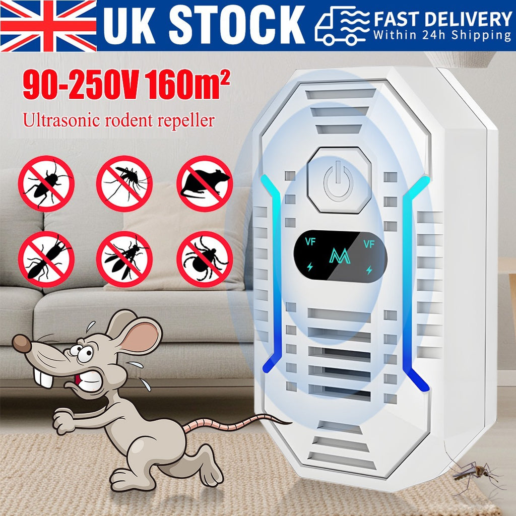 New Plug-In Mouse/Rat/Rodent Repeller Ultrasonic Repellent Pest Deterrent