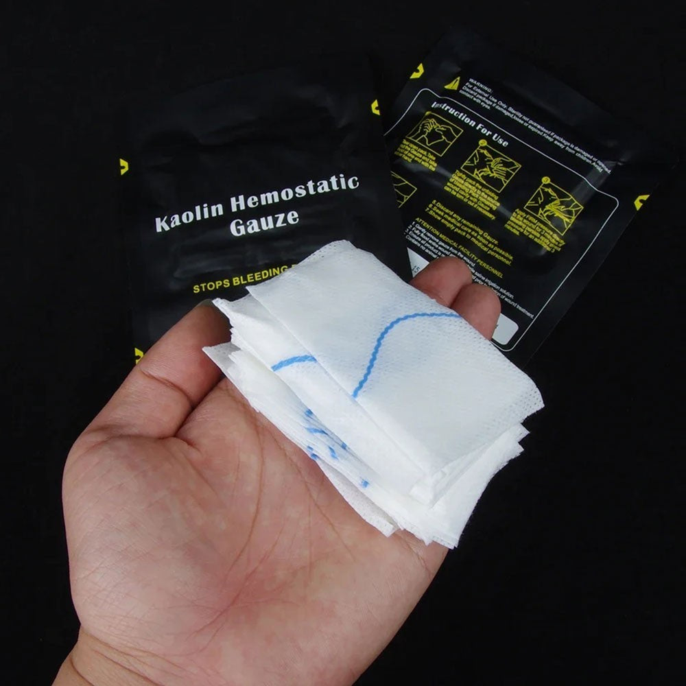 Hemostatic Kaolin Gauze Stop Bleeding Gauze Emergency Wound Dressing Wound Care