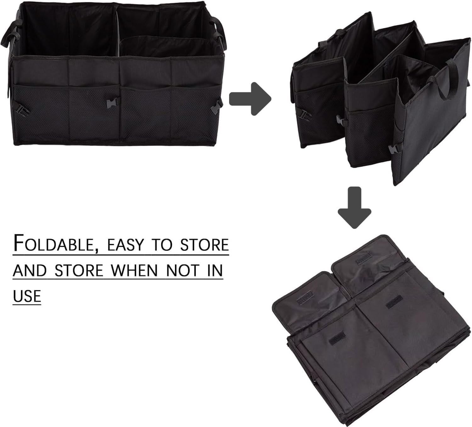 Foldable Car Boot Organiser Heavy Duty Storage Box Portable Vehicle Tidy