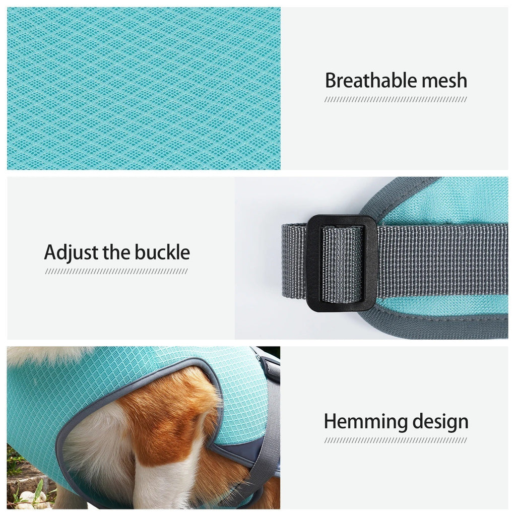 Pet Dog Cooling Vest Breathable Mesh Jacket Summer Cool Coat Harness Reflective