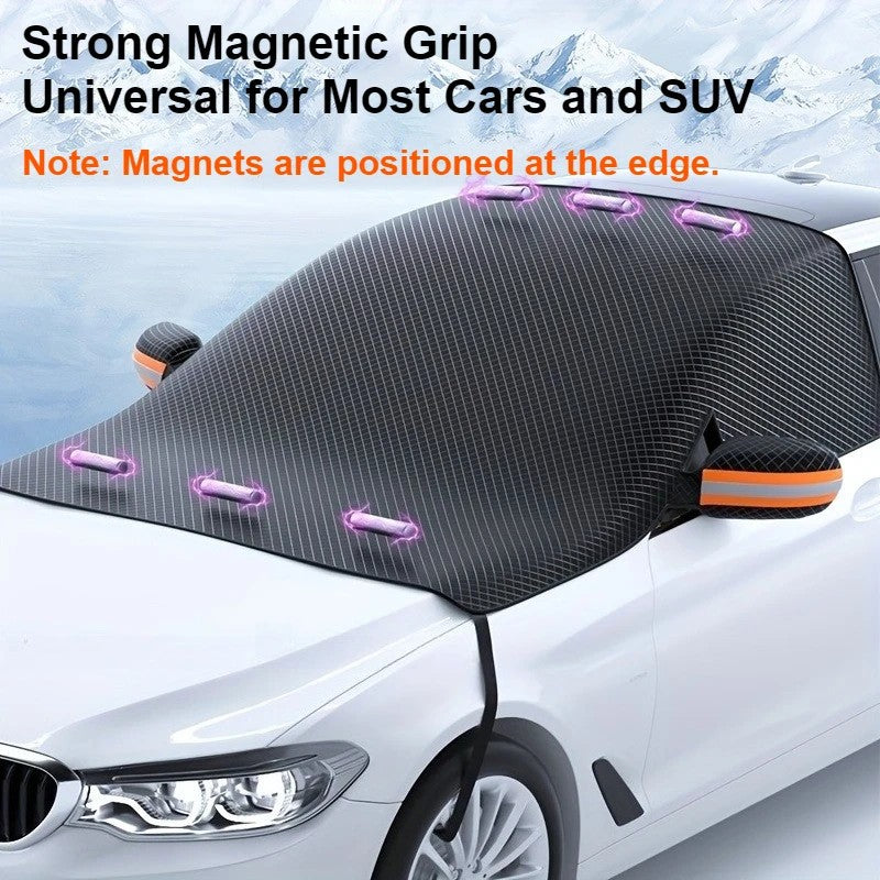 HEAVY DUTY MAGNETIC CAR WINDSHIELD SNOW COVER SHIELD AGAINST ICE FROST AND UV ++