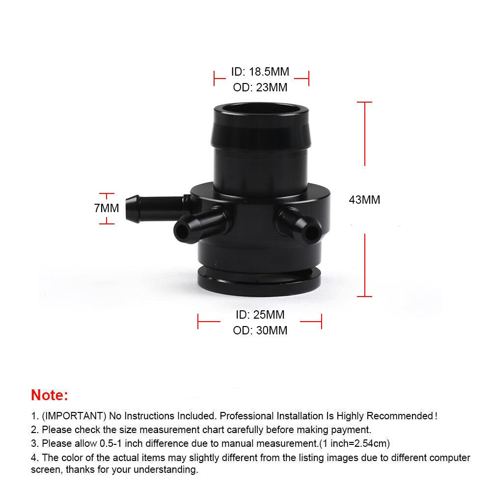 For VW/Audi 2.0T A3 A4 TT FSI TSI MK5 GTI Turbo Boost Tap Vacuum Sensor Adapter