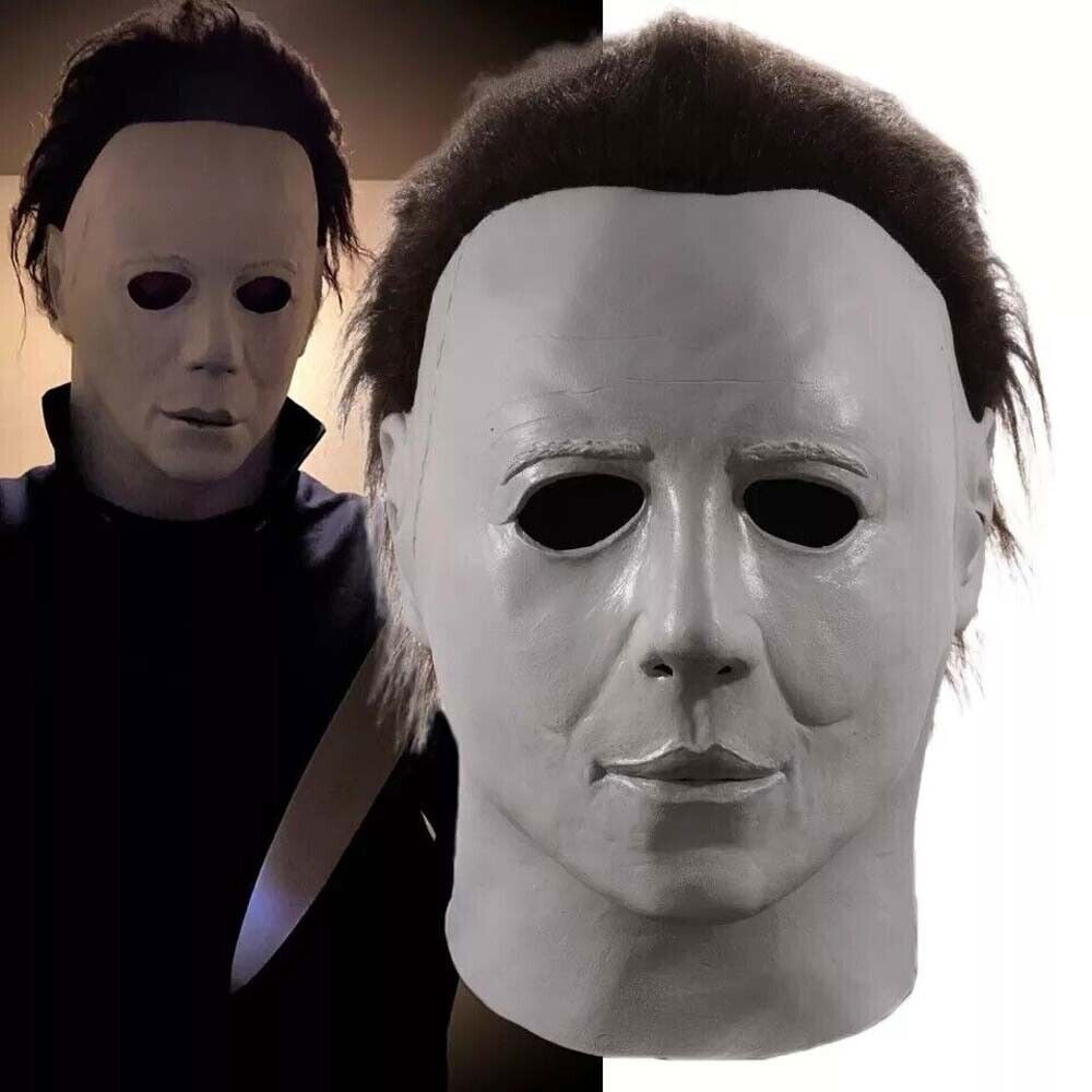 Halloween Cosplay Costume Michael Myers Mask Latex Full Head Killer Scary Prop