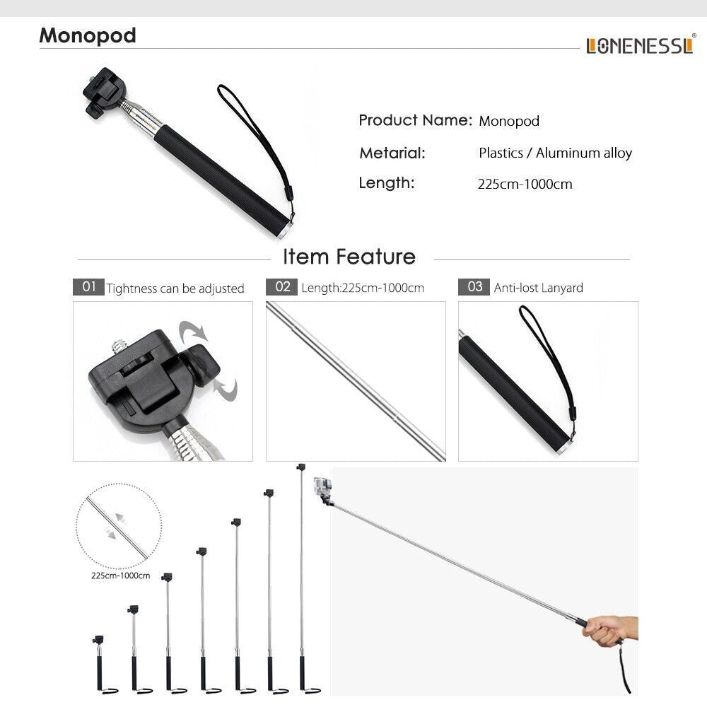 50 PCS Camera GoPro Accessories Hero 11 10 9 8 7 6 5 4  Action Camera Sport Kit