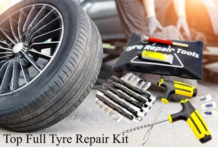24Pcs Emergency Tyre Puncture Repair Kit Car Van Motorcycle Tubeless Tire Strips