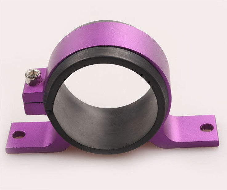 50mm Aluminum Inline Fuel Pump or Filter Mounting Bracket Mount Clamp Purple