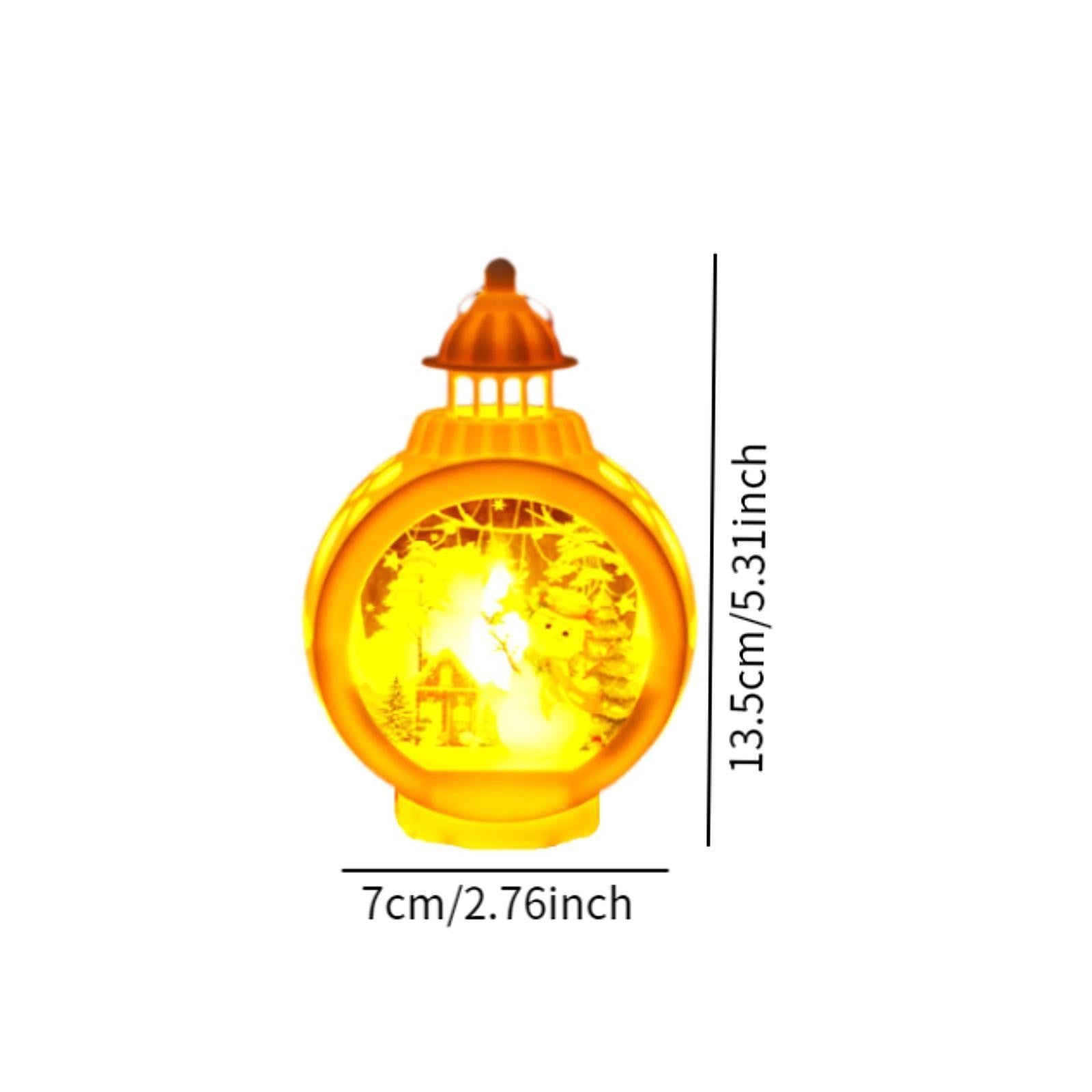 Christmas Decorative Candle Lantern Bedside Lamp Tabletop Family Candle Lantern