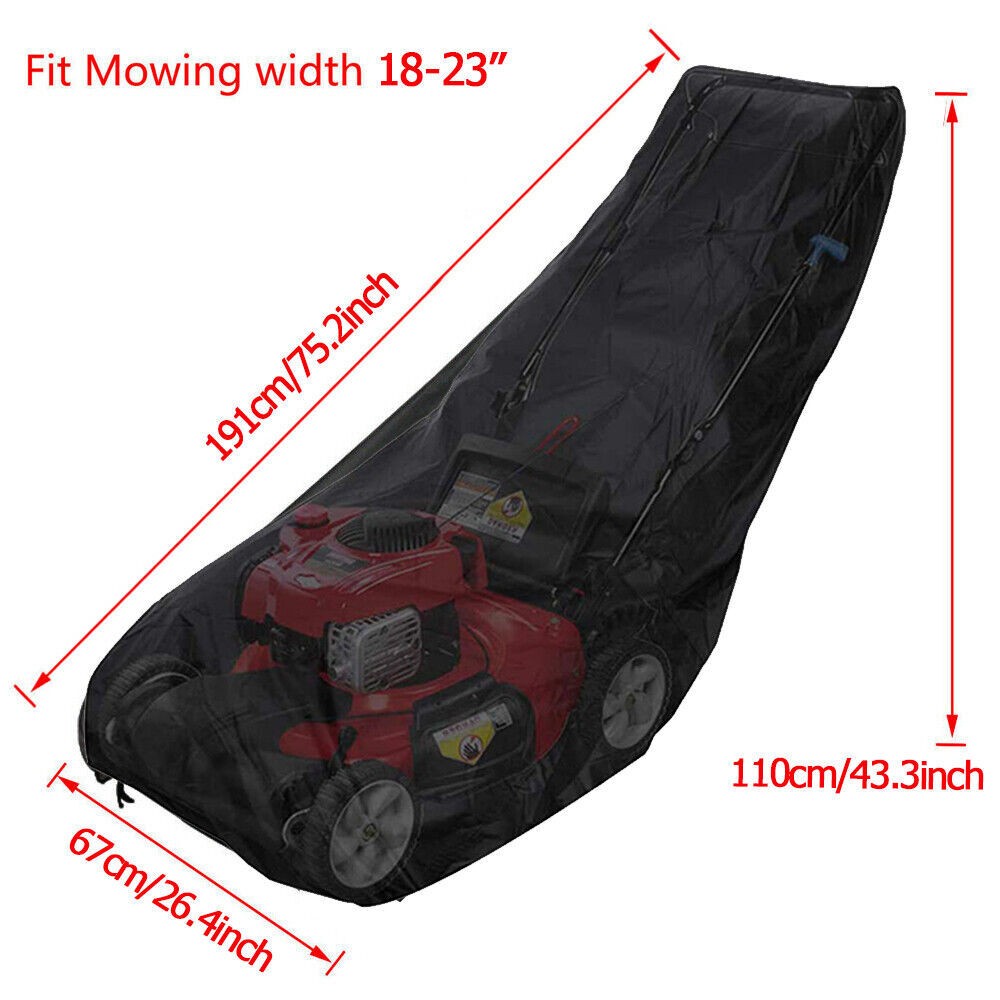 Universal Large Waterproof Lawn Mower Cover Heavy Duty Push Mower UV Protector
