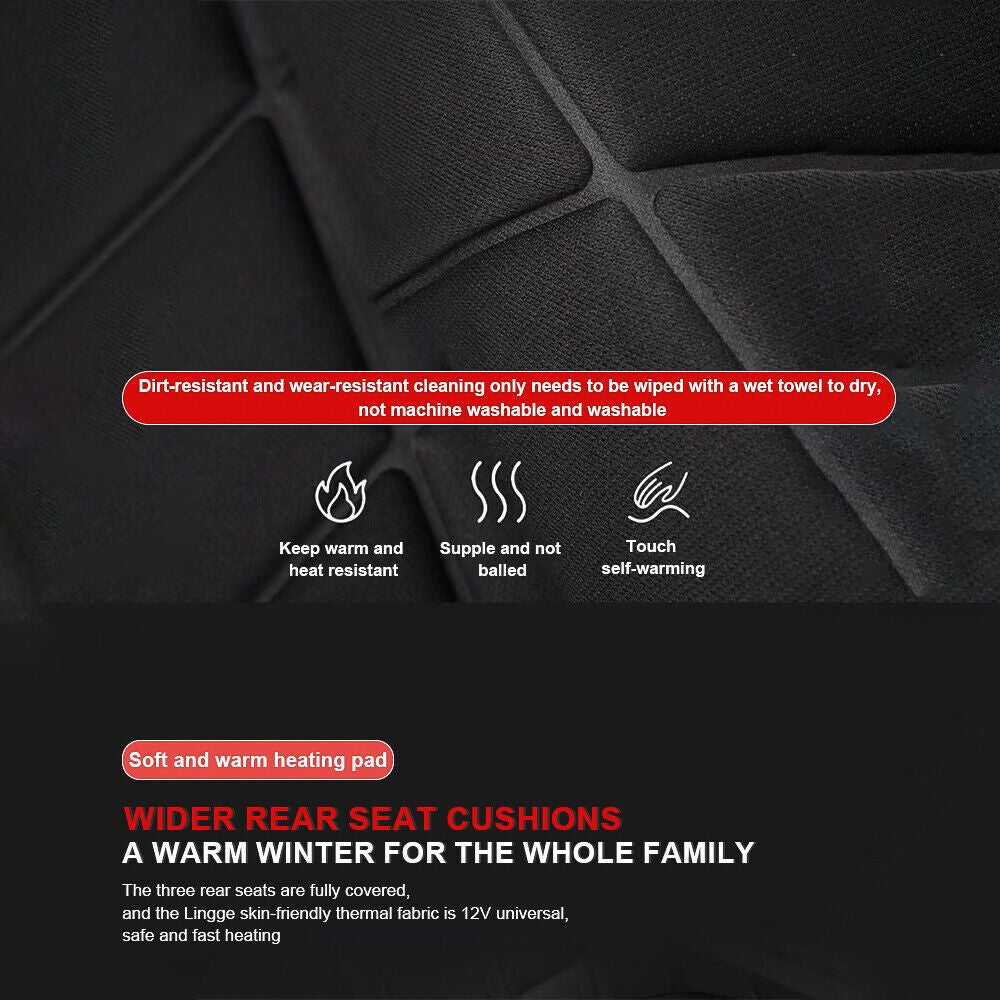 Cover Pad Universal﻿ 12V Heating Cushion Winter Heated Cold Heater Car Seat