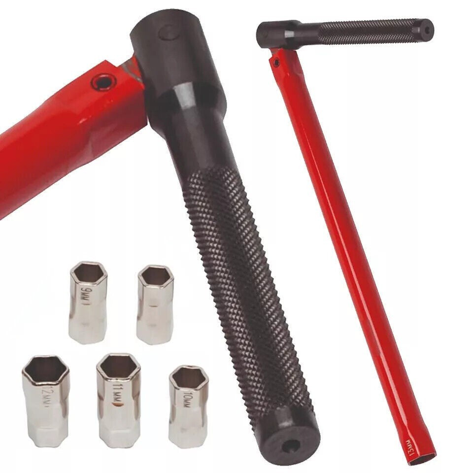 8-13mm Tubular Hex Socket Spanner Plumber Tap Sink Water Pipe Wrench Tool Kit