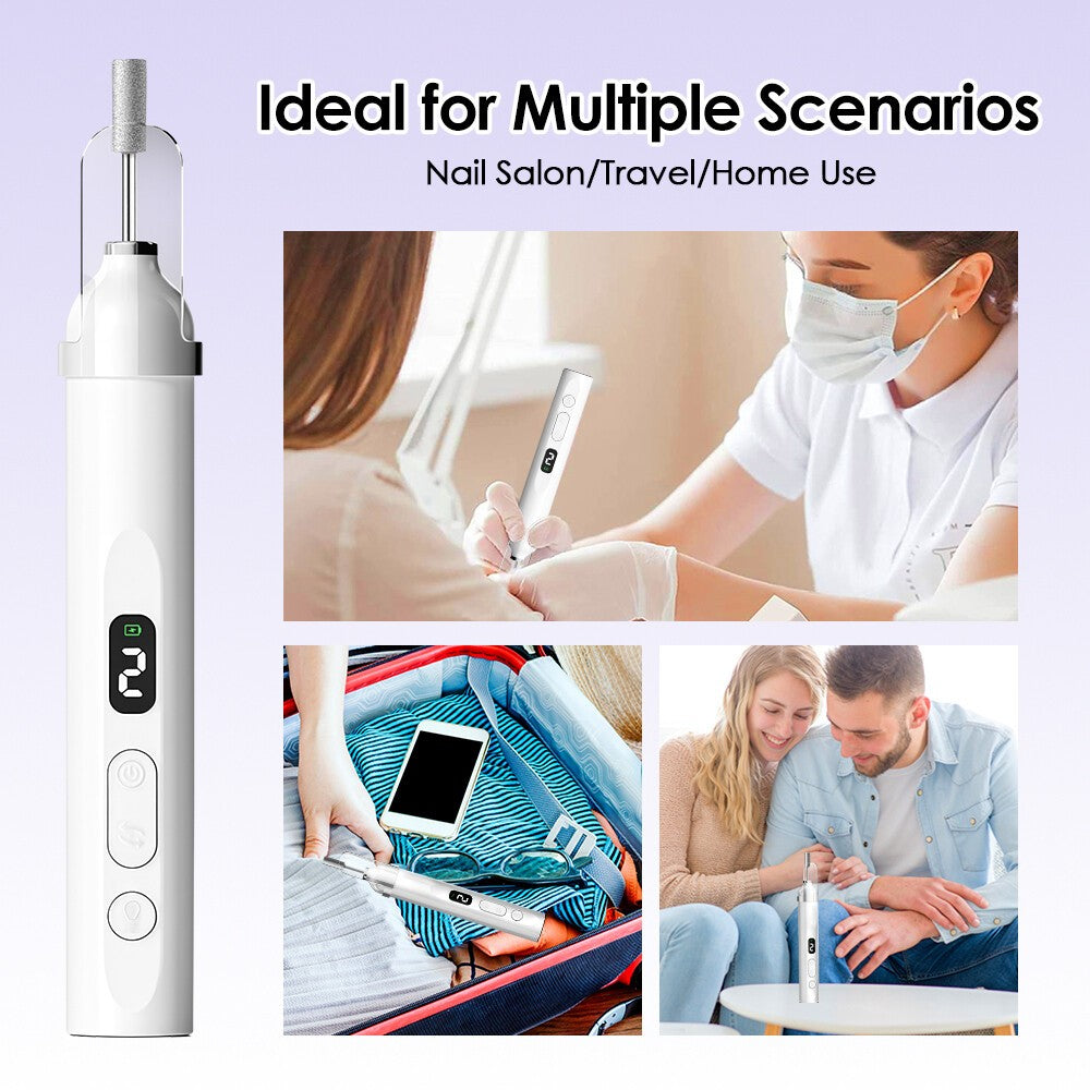 Toe Nail Grinder For Thick Toenails Set Manicure And Pedicure Electric Nail File