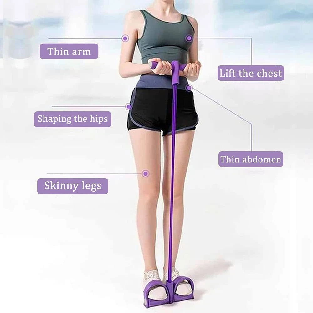 Resistance Bands for Full Body Workout – Portable Exercise Bands with Handles