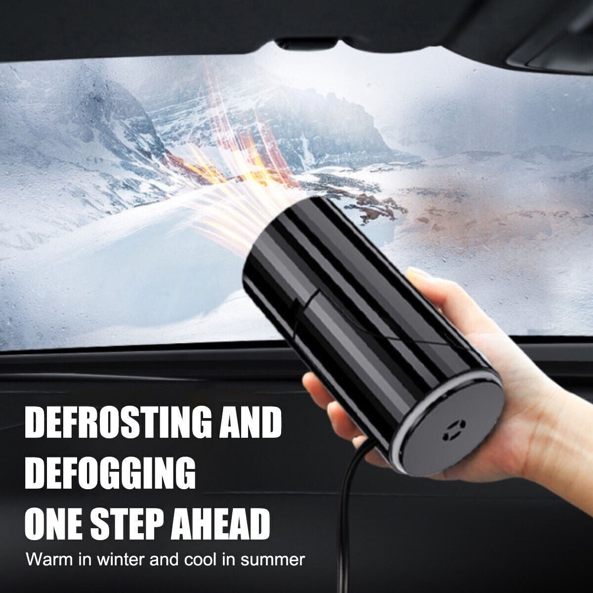 150W Electric Car Heater 12V DC Heating Fan Defogger Defroster Demister Portable
