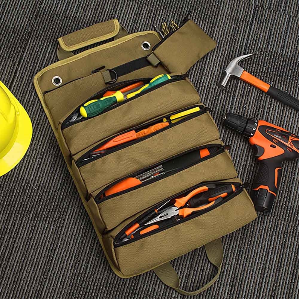 Tool Roll Organizer Tool Roll Up Oxford Bag Tool Large Wrench Super Big Pouch UK