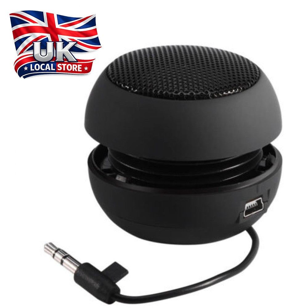 Portable Stereo Mini Speaker 3.5mm Jack Plug In For Laptop Tablet Phone