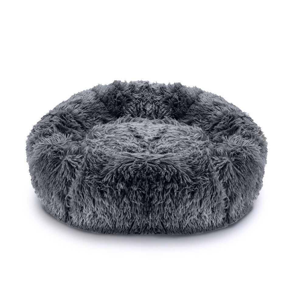 Dog Bed Donut Soft Large Plush Cat Beds For Calming Pet Anti Anxiety Washable