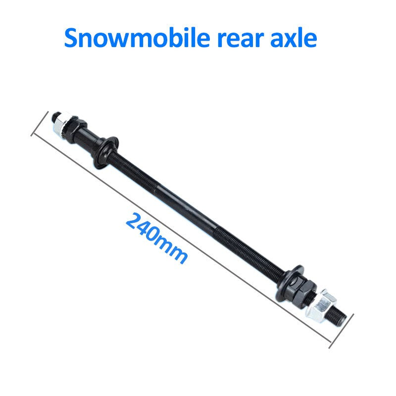 240mm MultiSpeed Rear Hub Axle Kit for MTB and Fat Bikes 3/8" Black