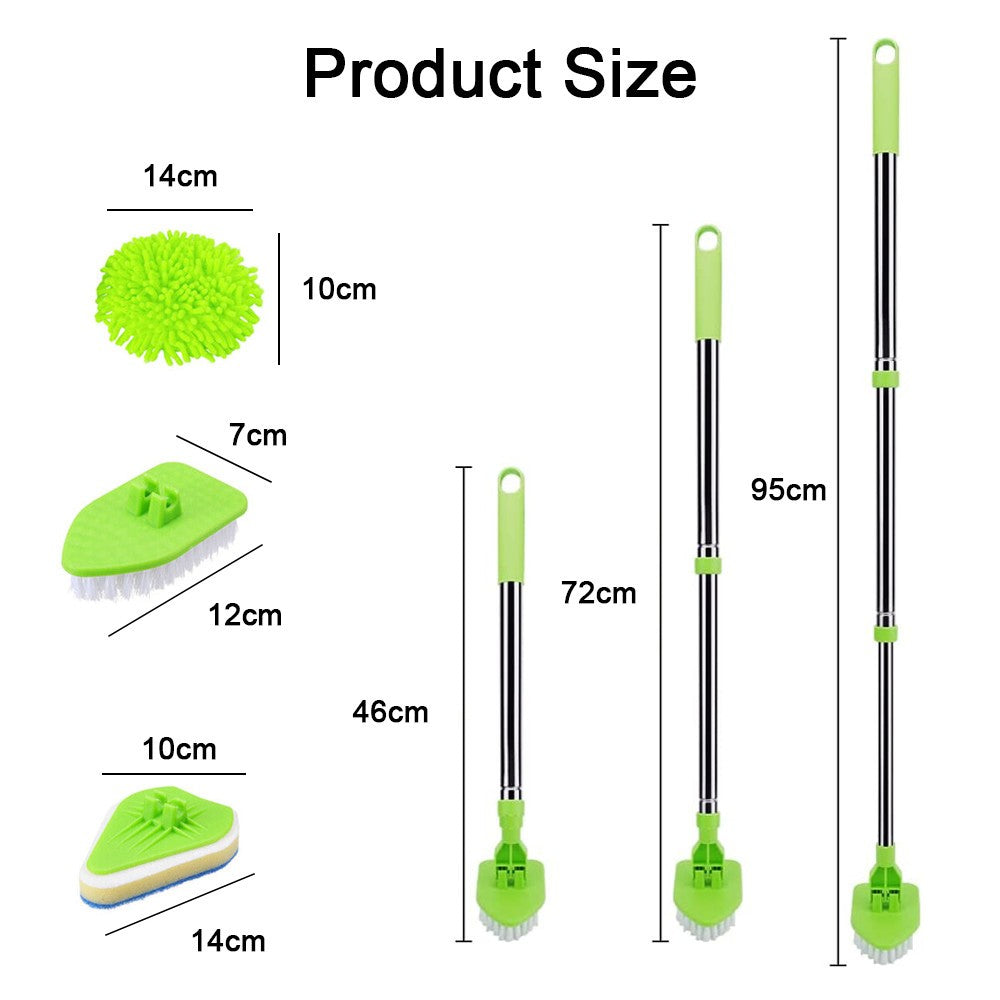 Bathroom Mop Bath Shower Screen Tile Cleaning Kit Floor Cleaner Tool Scrubber