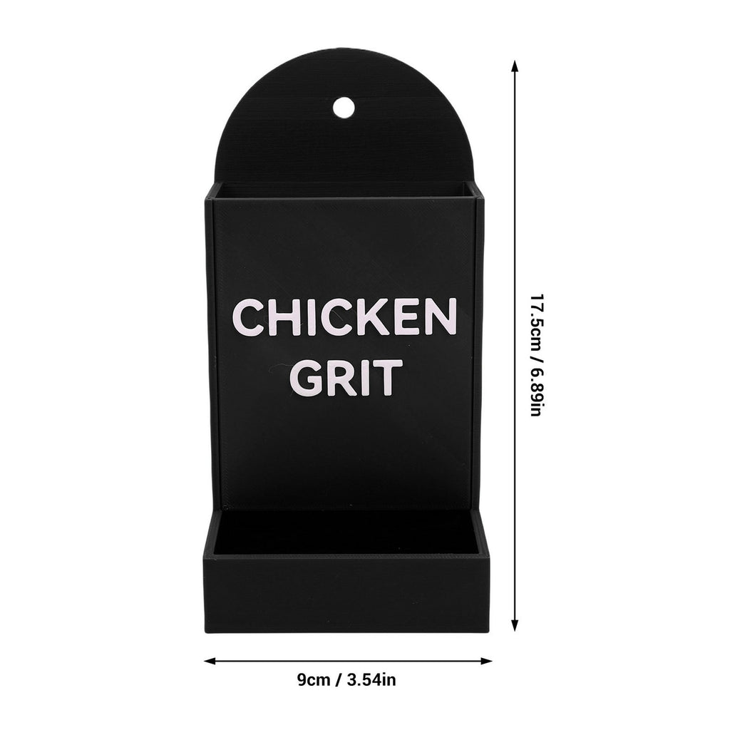 Chicken Grit Feeder Corner Hanging Feeding Device Trough Automatic Gravity