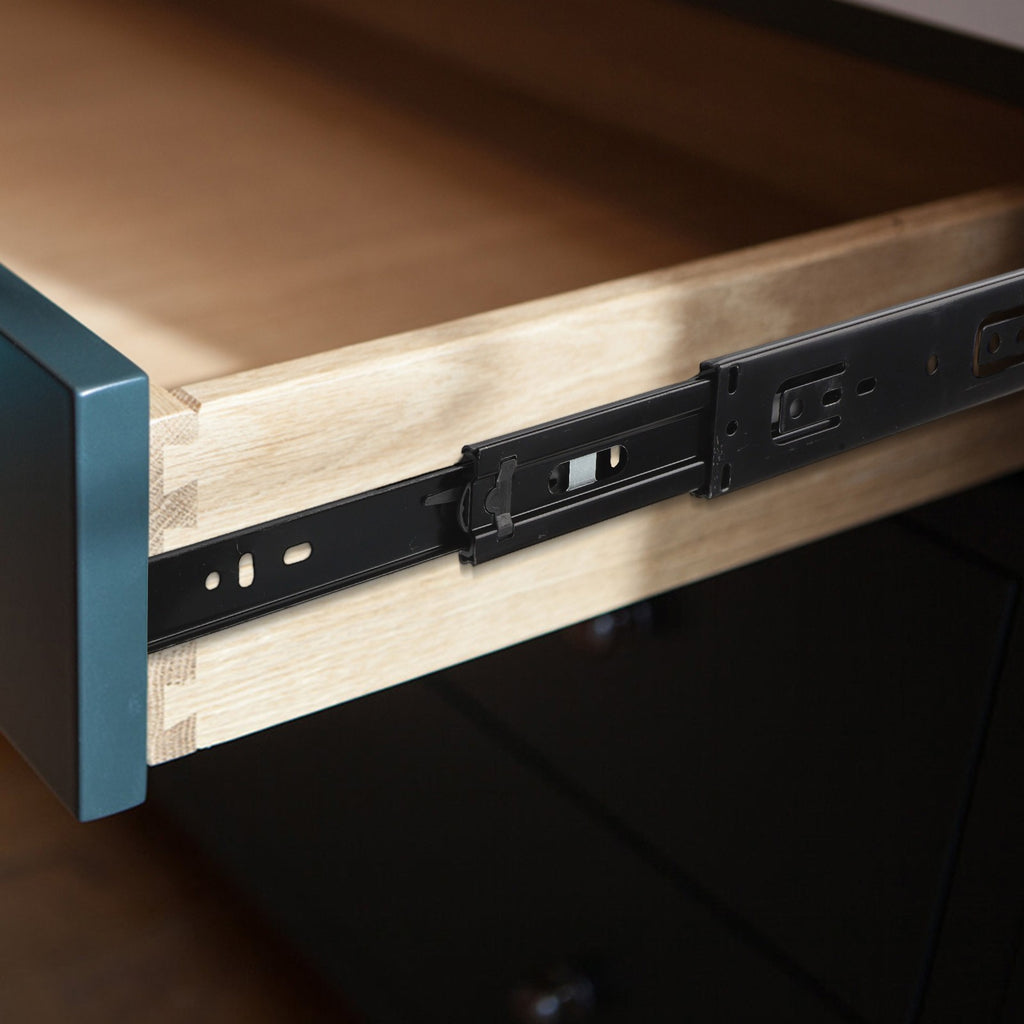 Reliable Side Mounted 45mm Wide Drawer Slides for Small Drawers Pack of 2