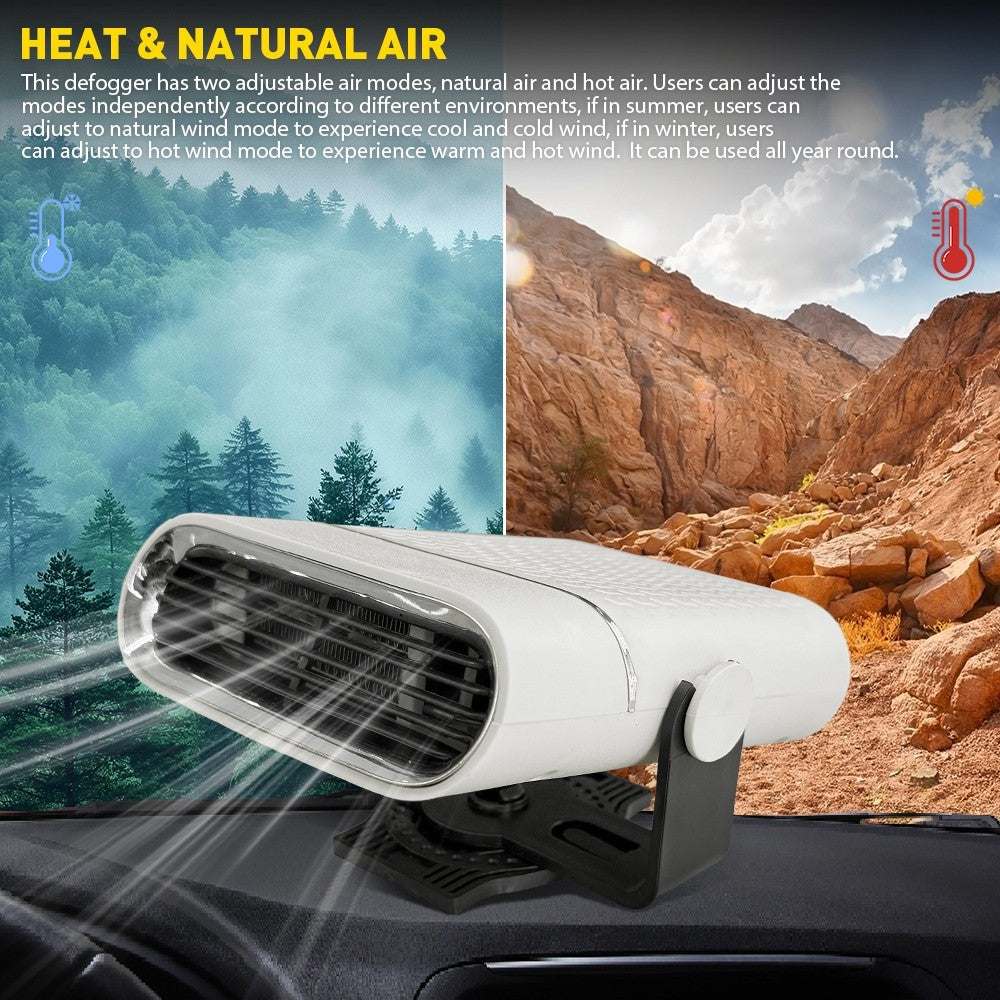 12V 150W Car Heater Fan Portable Plug In 2in1 Heater Cooler Demister Defroster
