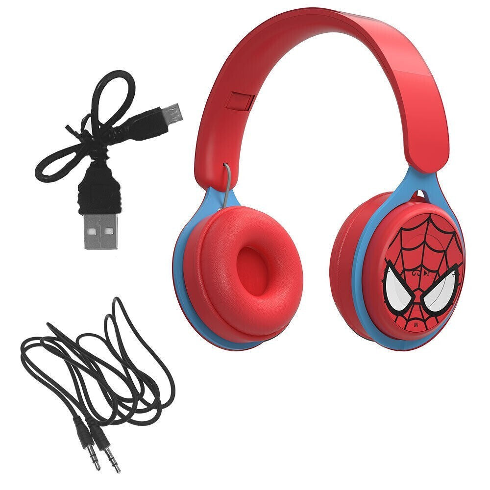 Kids Wireless Bluetooth Headphones Headset Earphone Spider Man Super Hero Gift