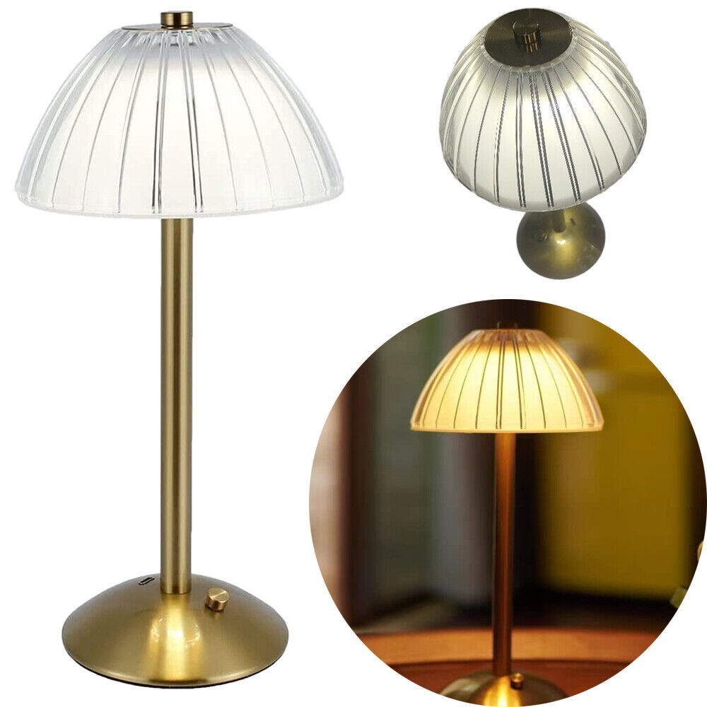 Modern LED Table Lamp USB Rechargeable Lamp Dimmable Bar Night Light Cordless