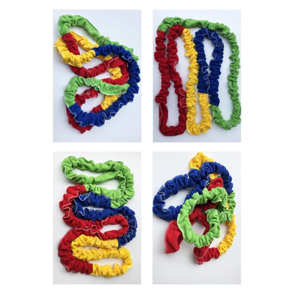Cooperative Stretchy Band Family Teamwork Rainbow Colour School Multi Sizes