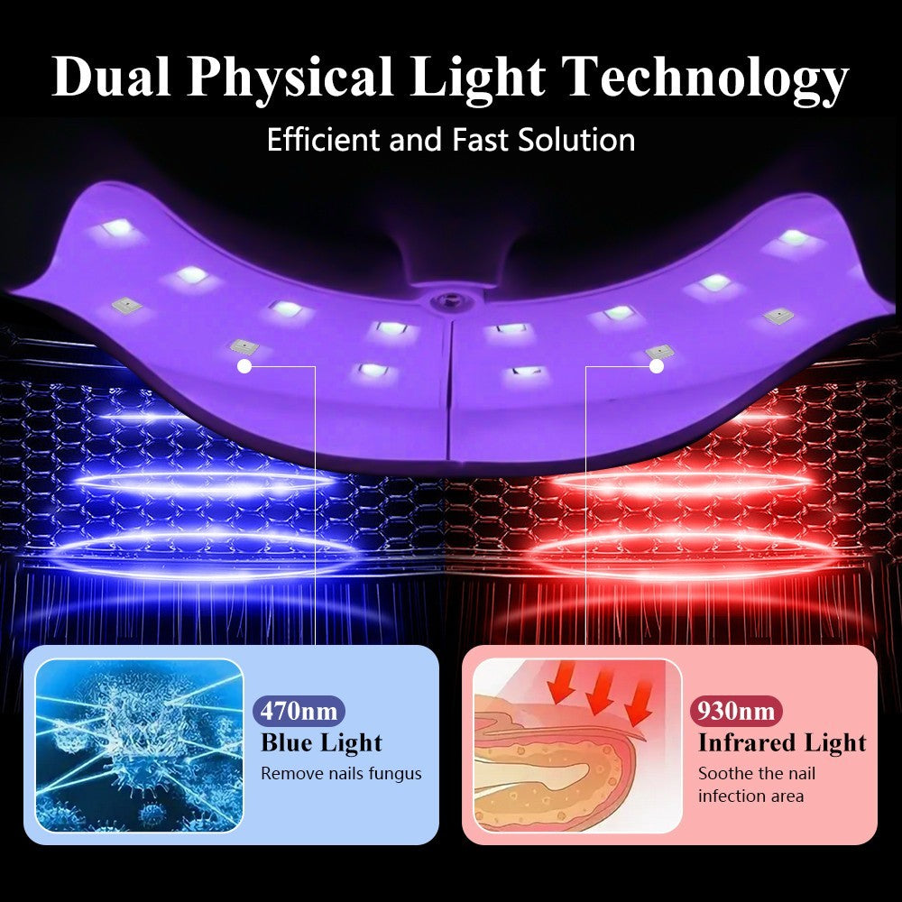 Nail Fungus Laser Device Light Therapy Onychomycosis Toes Treatment Anti Fungal