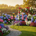 Fauna Head Stake Decor Cute Fauna Sculpture Stake Weather-Resistant for Yard