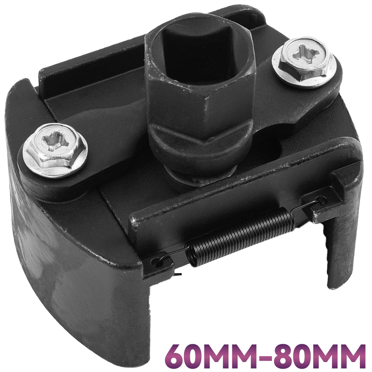 Adjustable Universal 1/2" Oil Filter Wrench Set for 60mm-80mm Removal Tool Cap