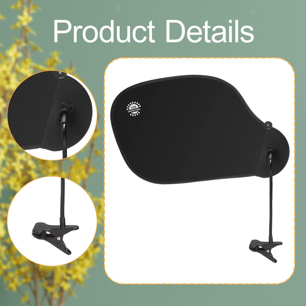 Clip on Foldable Desk Cubicle Sun Shade with Clamp Multipurpose for Working.*