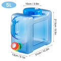 Camping Water Tank Bucket With Tap 5/12/15/20L Portable Carry Container Bottle
