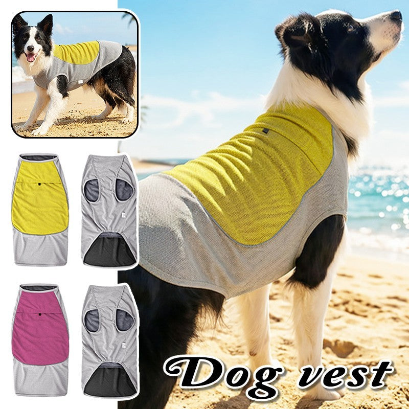 Dog Cooling Vest with Ice Pack Pocket Mesh Summer Pet Cooler Jacket for Pet Dogs