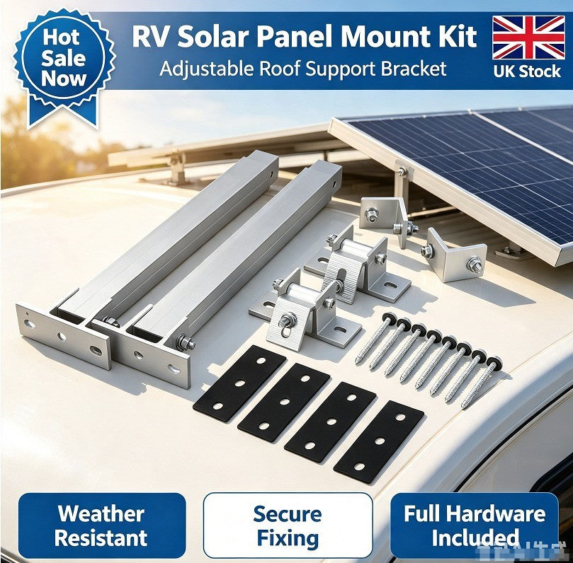Solar Panel Mounting Bracket Adjustable Angle Tilt Mount Fixing Wall Roof