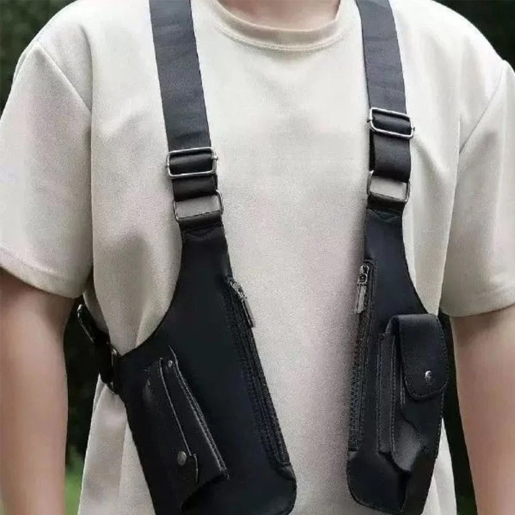 New Adjustable Anti-Theft Underarm Shoulder Bag PU Leather Wallet Holster Bag