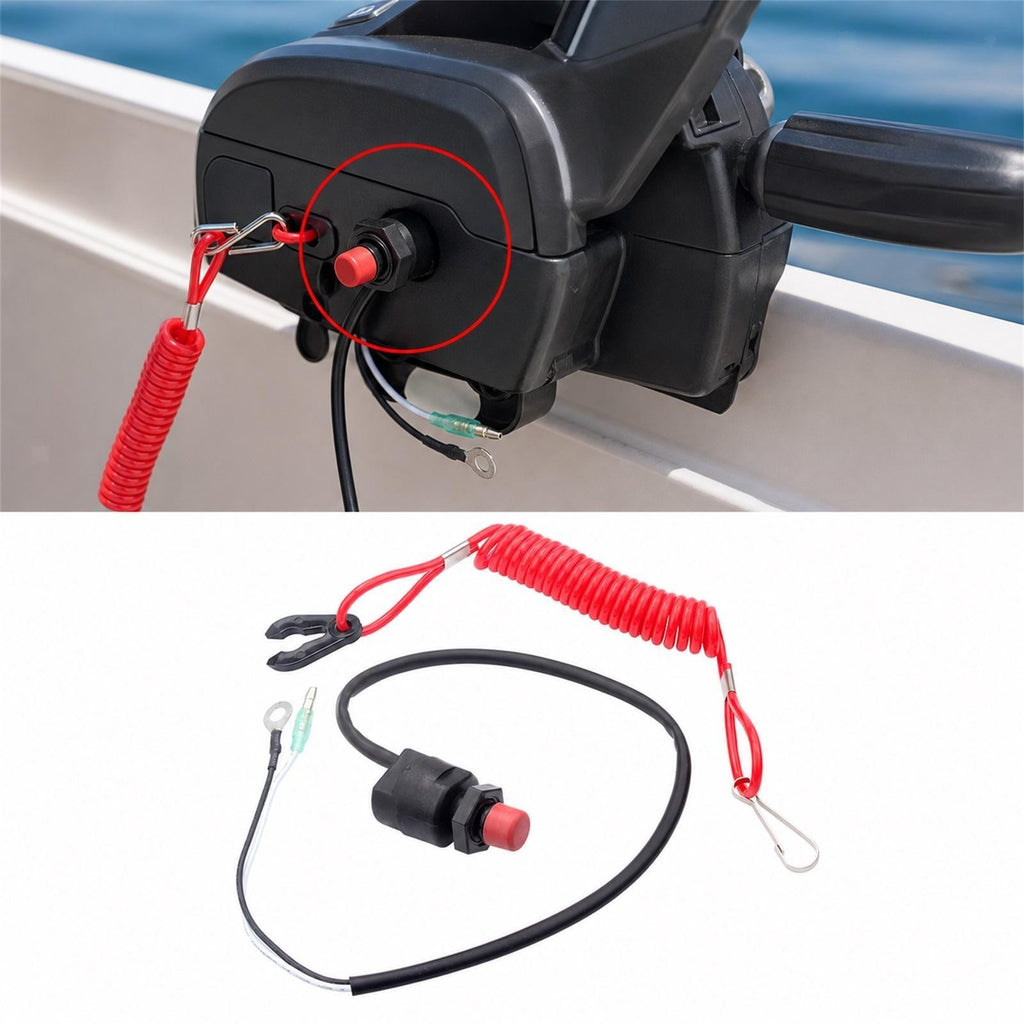 Engine Stop Kill Switch Marine for Suzuki DT DF Outboard Motors