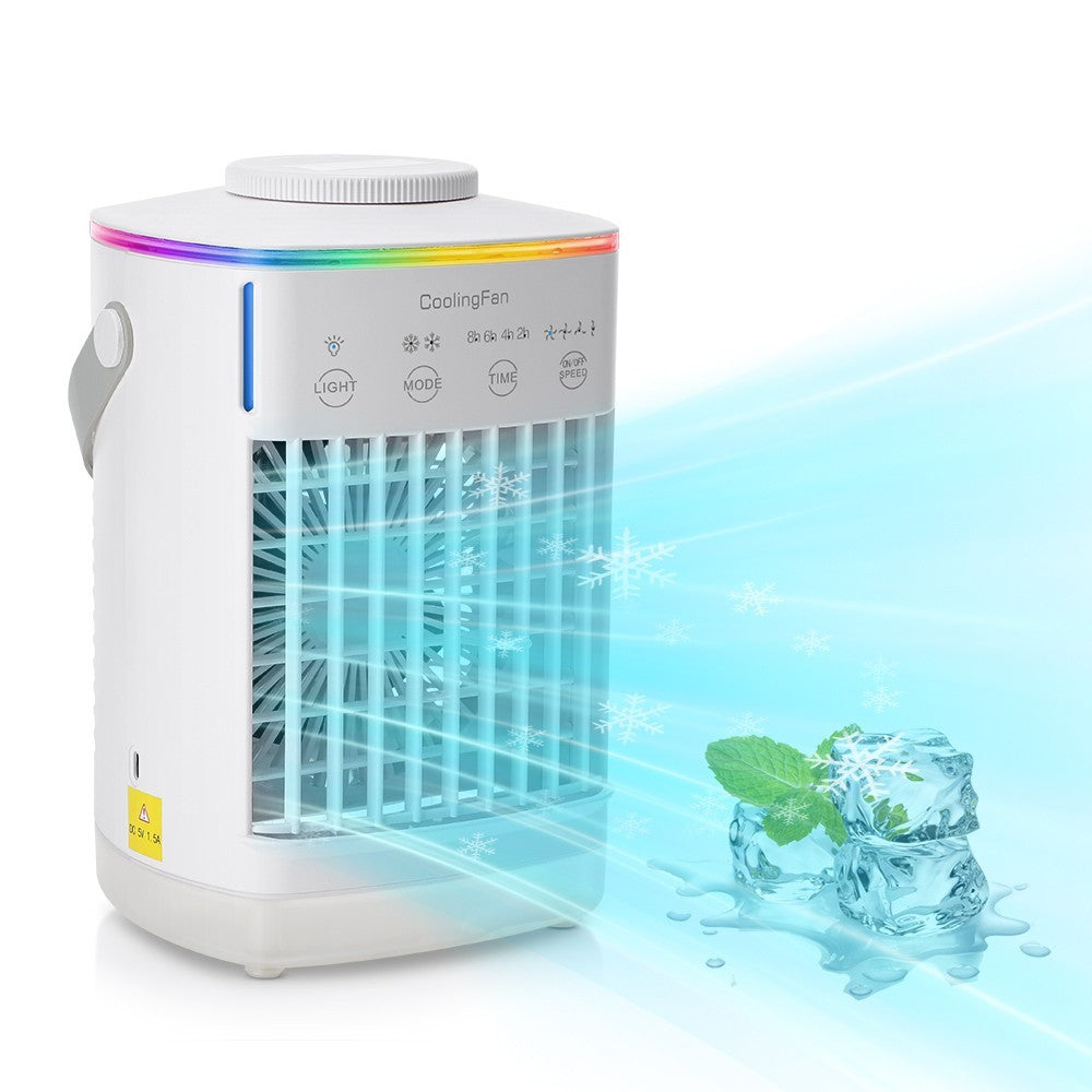 4 Speeds Portable Air Cooler Fan With 700ML Tank Ice Cold Cooling Conditioner