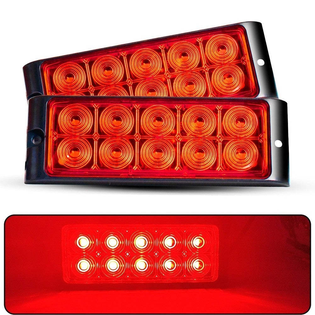 Vehicle Tail Signal LED Marker Lights 2PCS 12/24V for Truck and Trailer