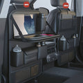 Car Seat Organisers with Foldable Tray PU Leather Multi-Pocket Car Accessories