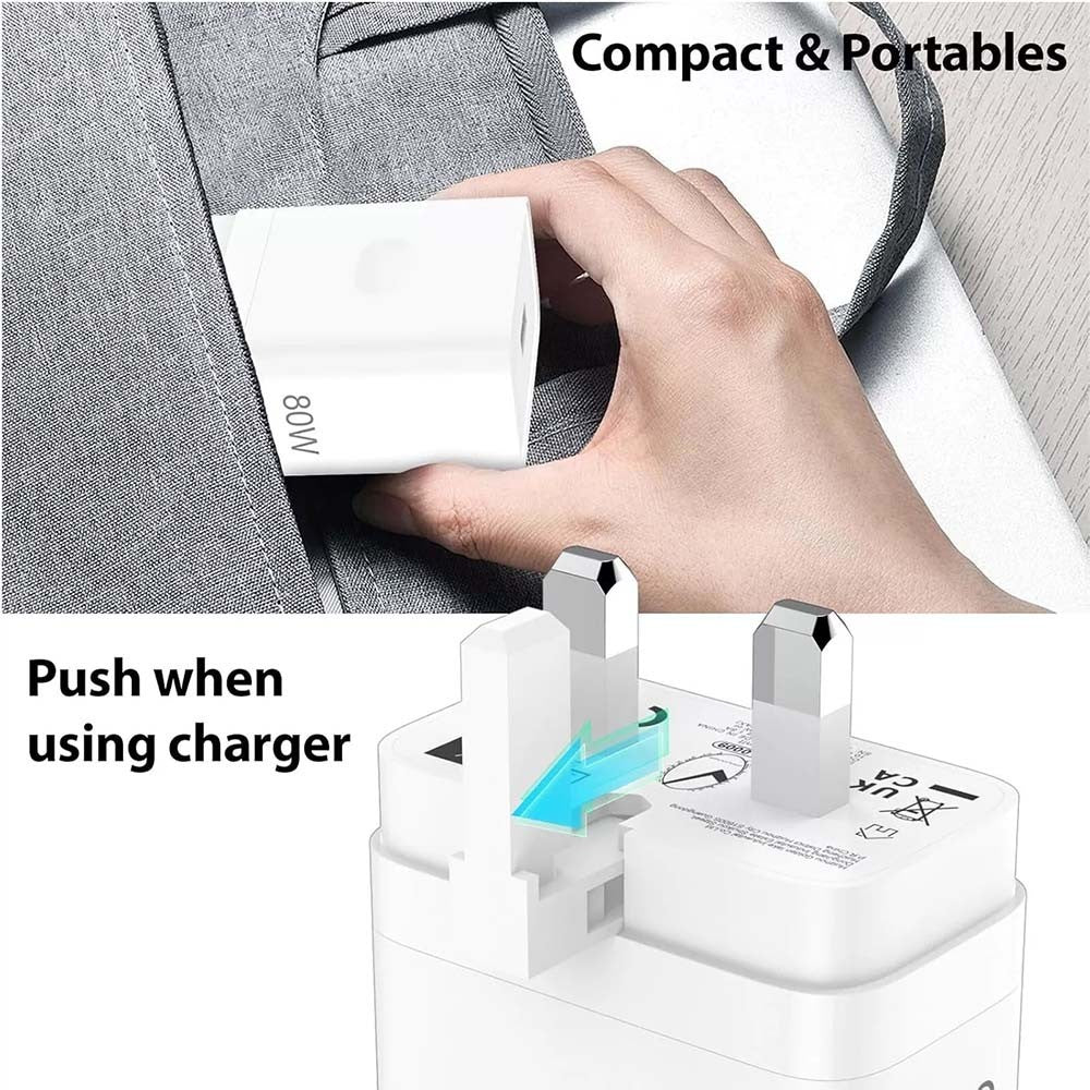 New 80W Oppo Super VOOC Fast Charger & Cable Set – For Reno 13-8 Pro Models