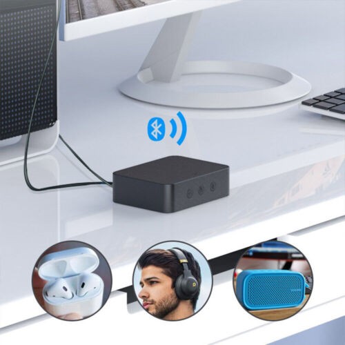Bluetooth 5.0 HD Transmitter Audio Optical Adapter 3.5MM for TV Radio