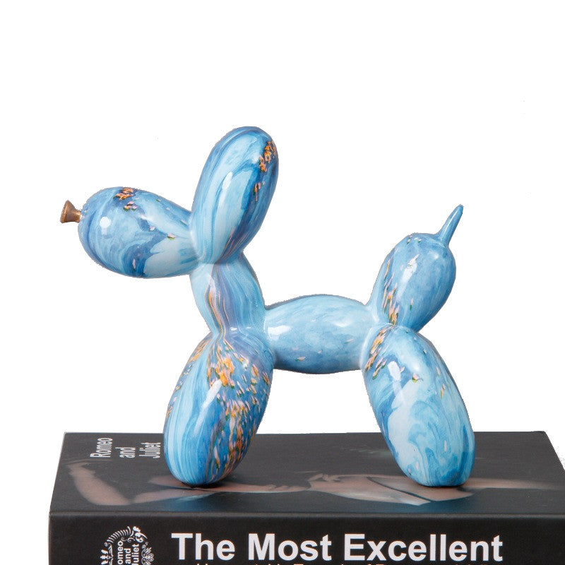 Fluid Balloon Dog Resin Ornaments Creative Living Room Home Artifact Desktop Dec
