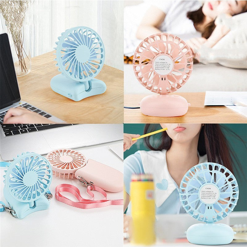 Little Fan Handheld Pocket New F3 Usb Charging Handheld Folding 3-in-1 Fan