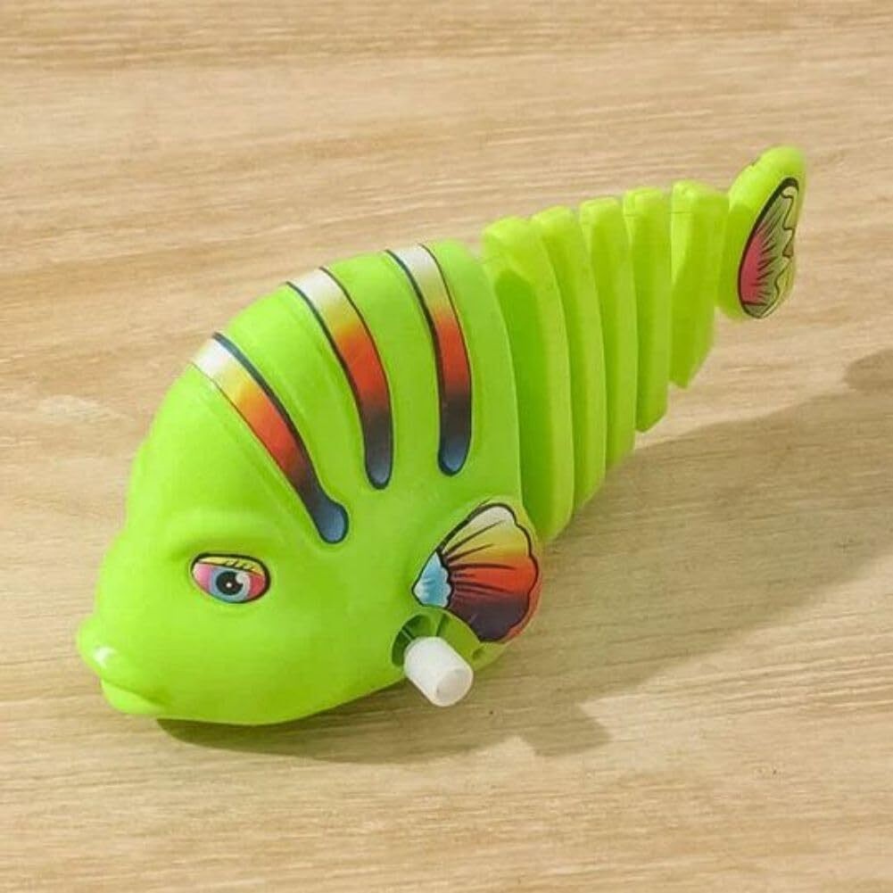 3 pcs Clockwork Swinging Cartoon Fish Toys, Fish Swimming Bathtub Toys