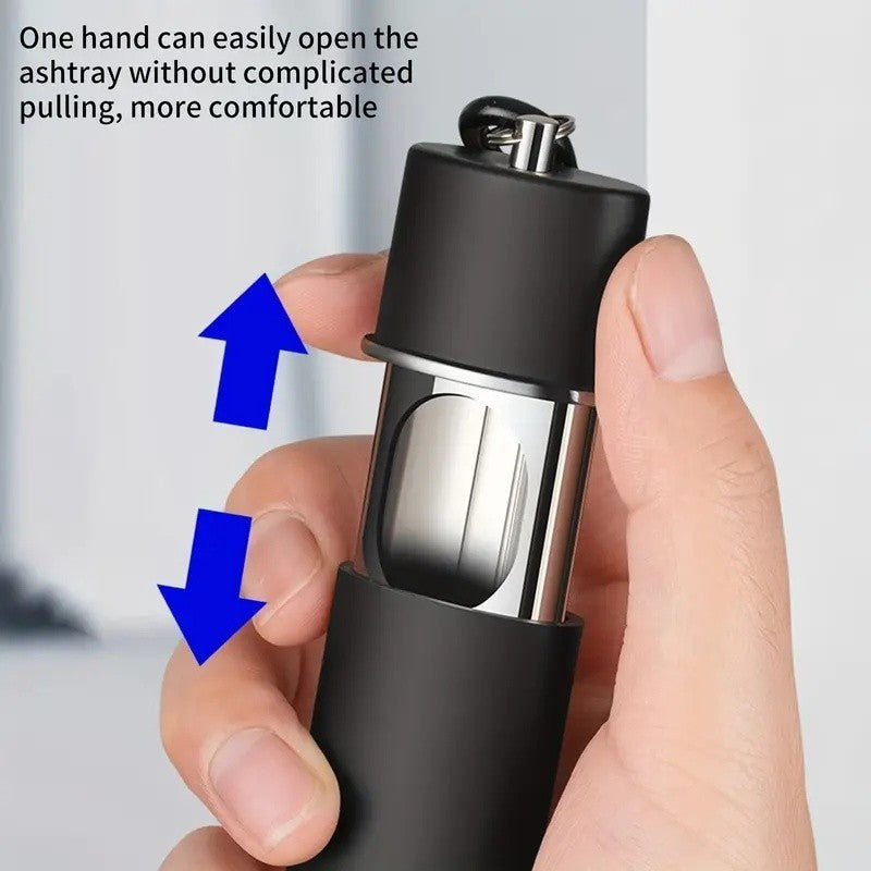 Portable Pocket Ashtray Leak Proof Durable ABS Ash Tray for Car Travel Camping